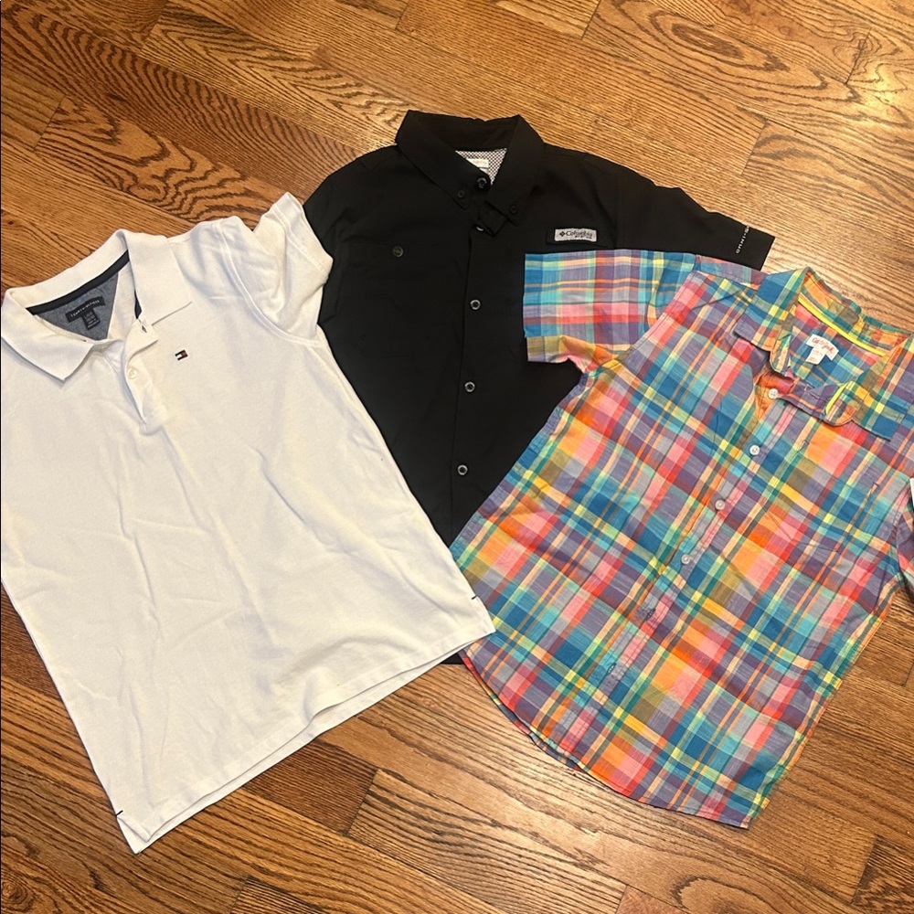 Tommy Hilfiger White and Black Polo Set